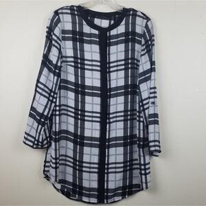 Zach & Rachel | Plaid button down tunic, size S.